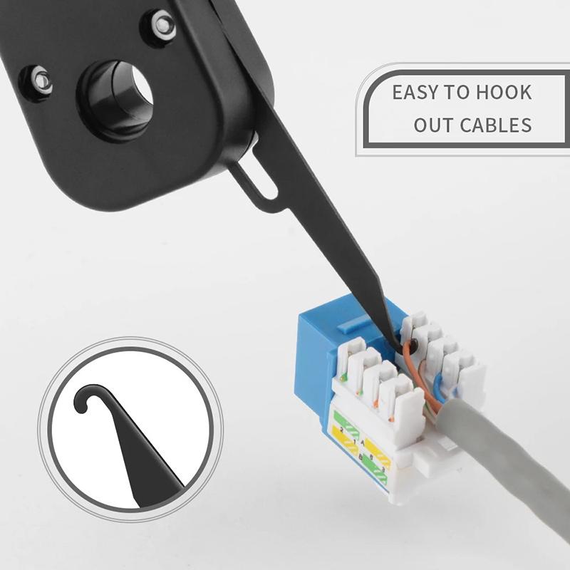 1 Stück Abisolierwerkzeug 110 Drahtschneider Messer Telekommunikationszange für RJ45 Keystone-Buchse Netzwerkkabel Telefonmodul Patchpanel