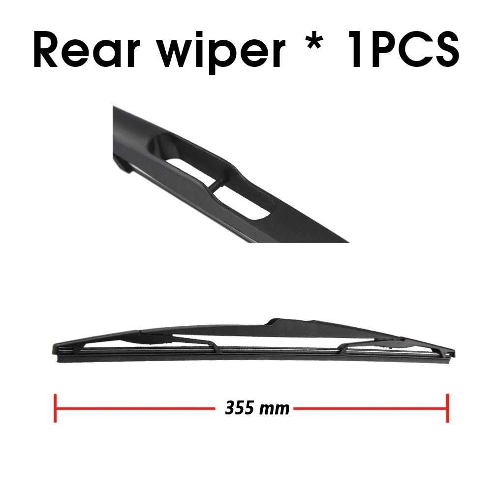 

KAWOO Auto Car Rear Wiper Blade Blades Back Window Wipers Arm For Citroen C3 Hatchback (2002-2009) 355mm Auto Windscreen Blade
