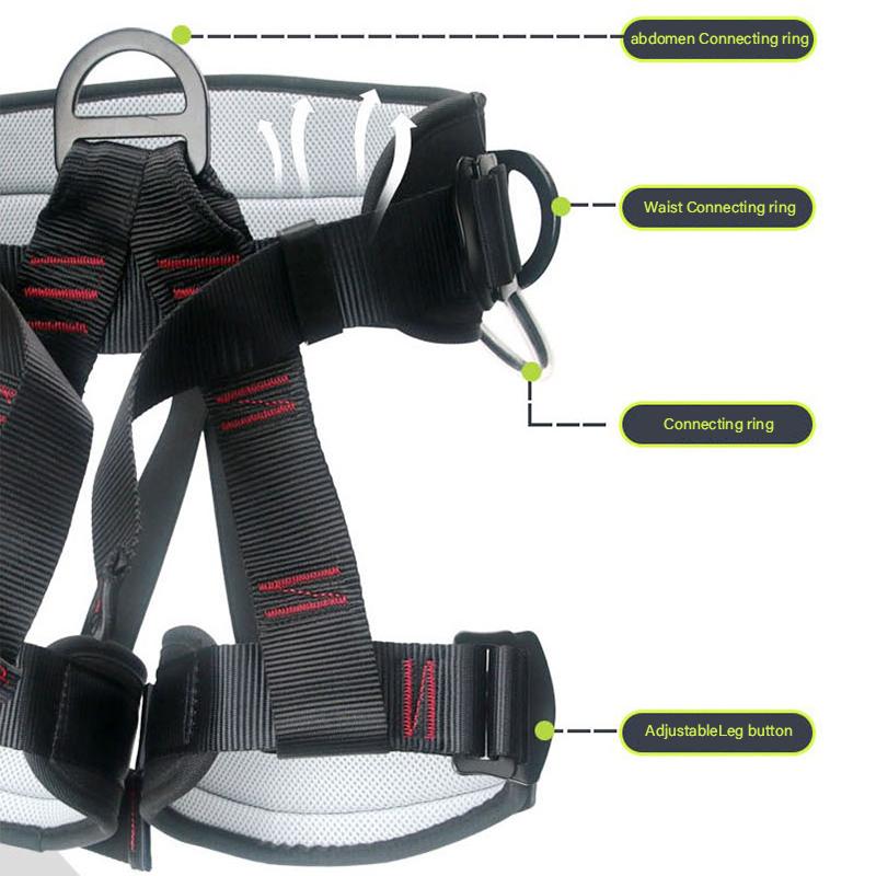 Utomhus Klippklättring Utomhus Utökad Träning Halvkroppssele Säkerhetsbälte