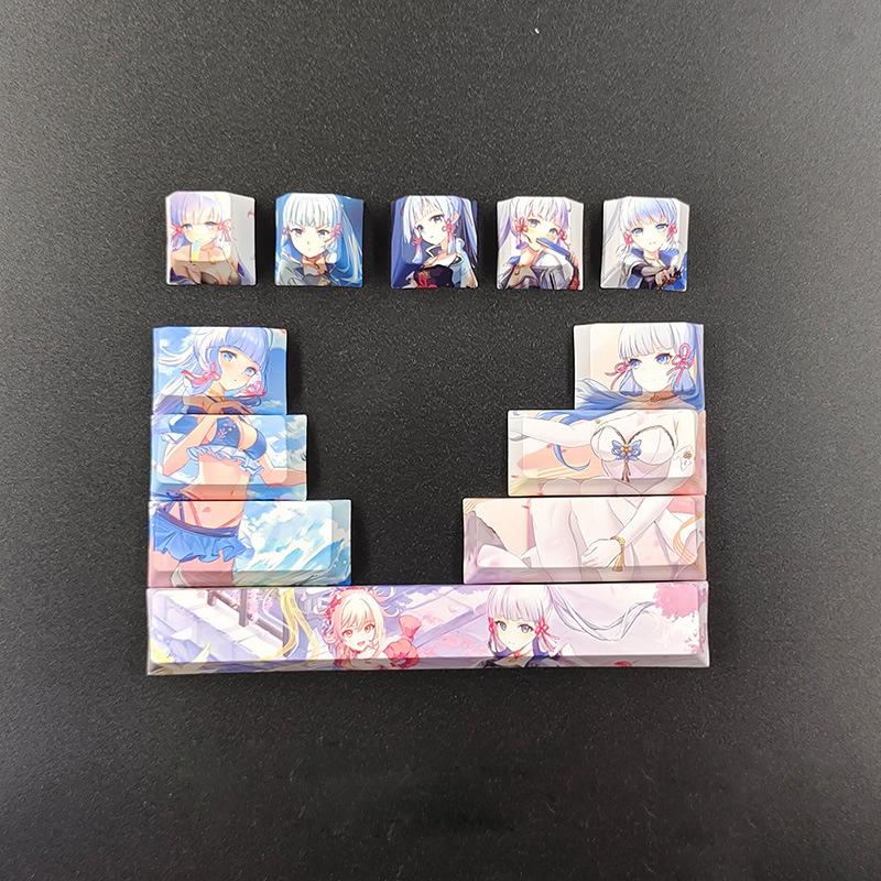12Keys/Set Anime Character Design Custom Thermal Sublimation Keycaps For Mechanical Keyboard Mechanical Keyboard Caps Accessorie