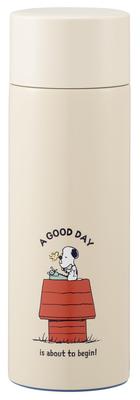 Taza de Acero Inoxidable al Vacío Snoopy, 350ml, Aislada para Caliente/Frío, Aislante, "¡Buen Día!" SMBC4B-A