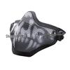 Skull Tactical Half Face Steel Mesh Mask for Wargame Protection