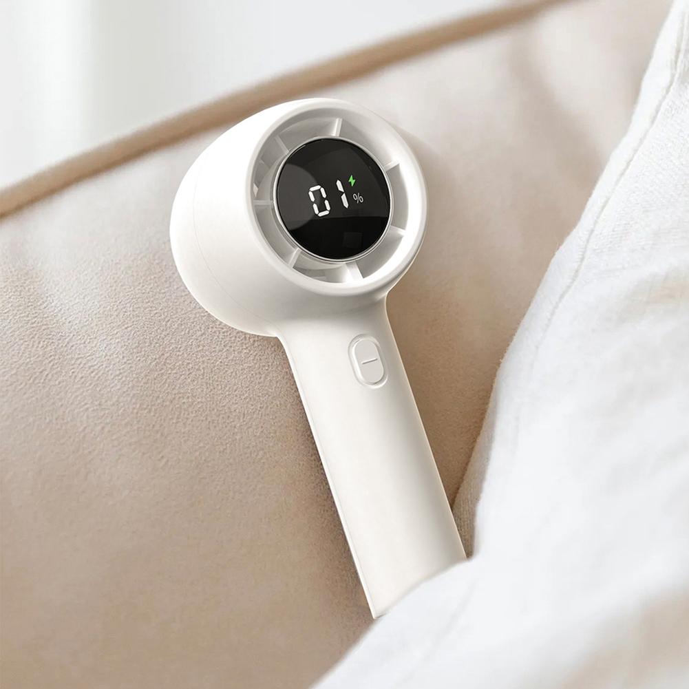 

Portable Handheld Turbo Fan Battery Operated Hand Fan USB Rechargeable Small Pocket Fan 3 Speeds Digital Display for Home Office