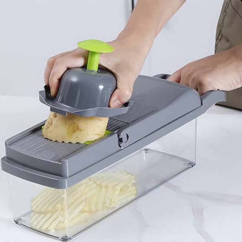 Mandoline Slicer 12 In 1 Multifunctional Stainless Steel Vegetable Grater Food Chopper Cheese Grater Garlic Crusher