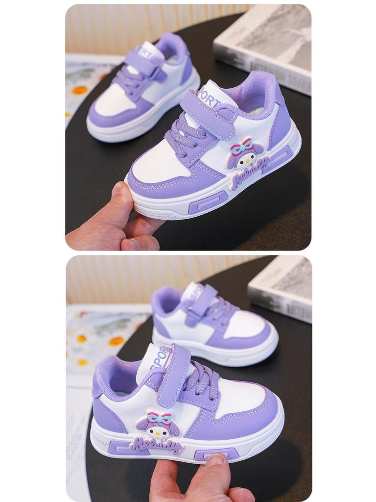 Breathable Lightweight Cartoon Toddler Skate Shoes - Soft Sole, Comfortable Low-Top Baby Walker Casual Shoes for Girls