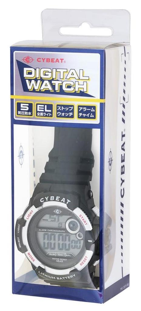 [Sun Flame] Cybeat CD2D0009 CD2D0009-RE Schwarze Uhr