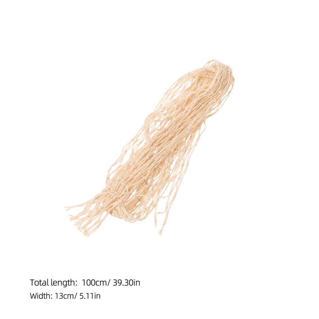 2Pcs Fish Net Decorative Thick Rope Net Ocean Themed Nautical Decor Coastal Bedroom Wall Hanging Under The Sea Birthday Party