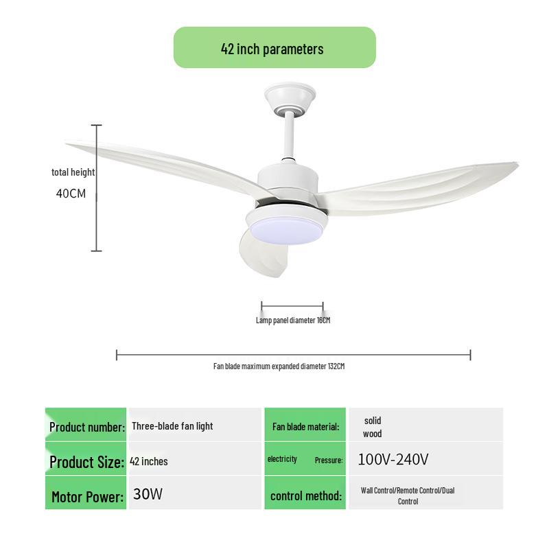 

Retro Solid Wood Ceiling Fan with Light – Energy-Efficient, Silent Operation for Home or Restaurant Remote Control with Dimming & Frequency Conversion
