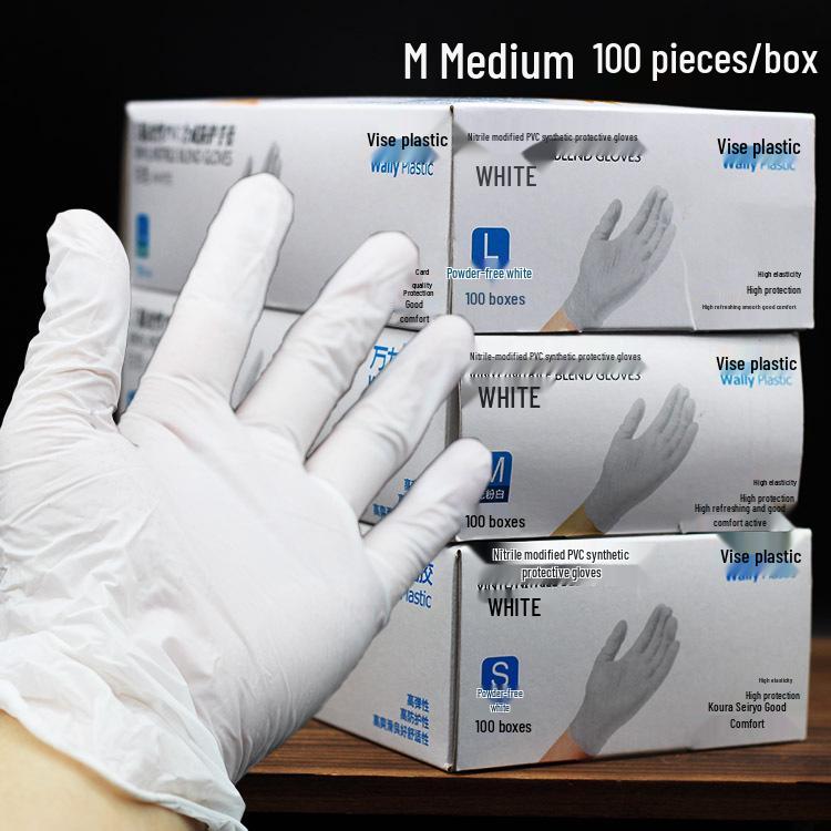 Nitrile Tattooing Gloves, High Elasticity, Powder-Free, 100pcs, Ideal for Beauty, PVC, Rubber, Latex, Food-Safe