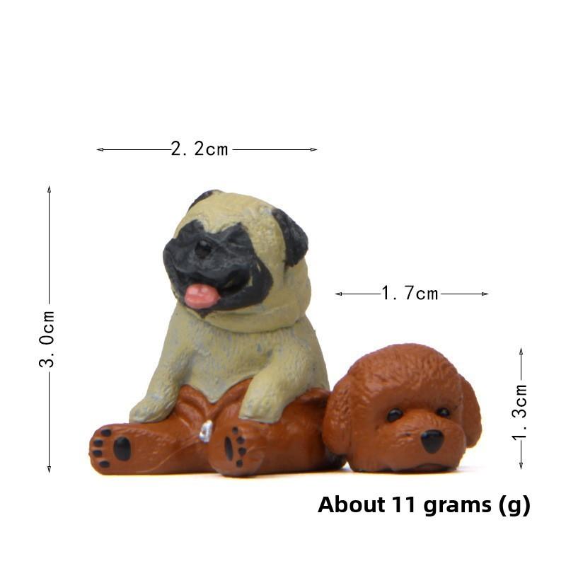 Cat Dog Cute White Bear Teddy Bear Outfit Mini Model Decoration Gardening Decor