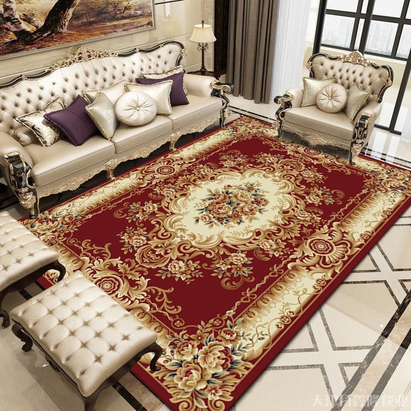 Classic European Style Area Rug Living Room Bedroom Office Entryway Non-Slip Floor Mat