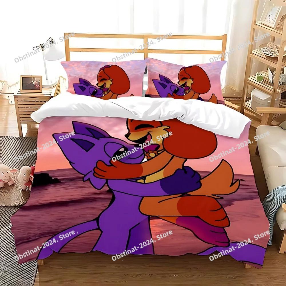 3d Print Game CatNap X DogDay Bedding Set Printed Bed Set Duvet Cover Sheet Pillowcase Bed Soft Quilt Cover Full Queen King Size