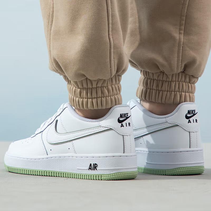 Nike Air Force 1 GS Honeydew Kids Sneakers White Black CT3839-108