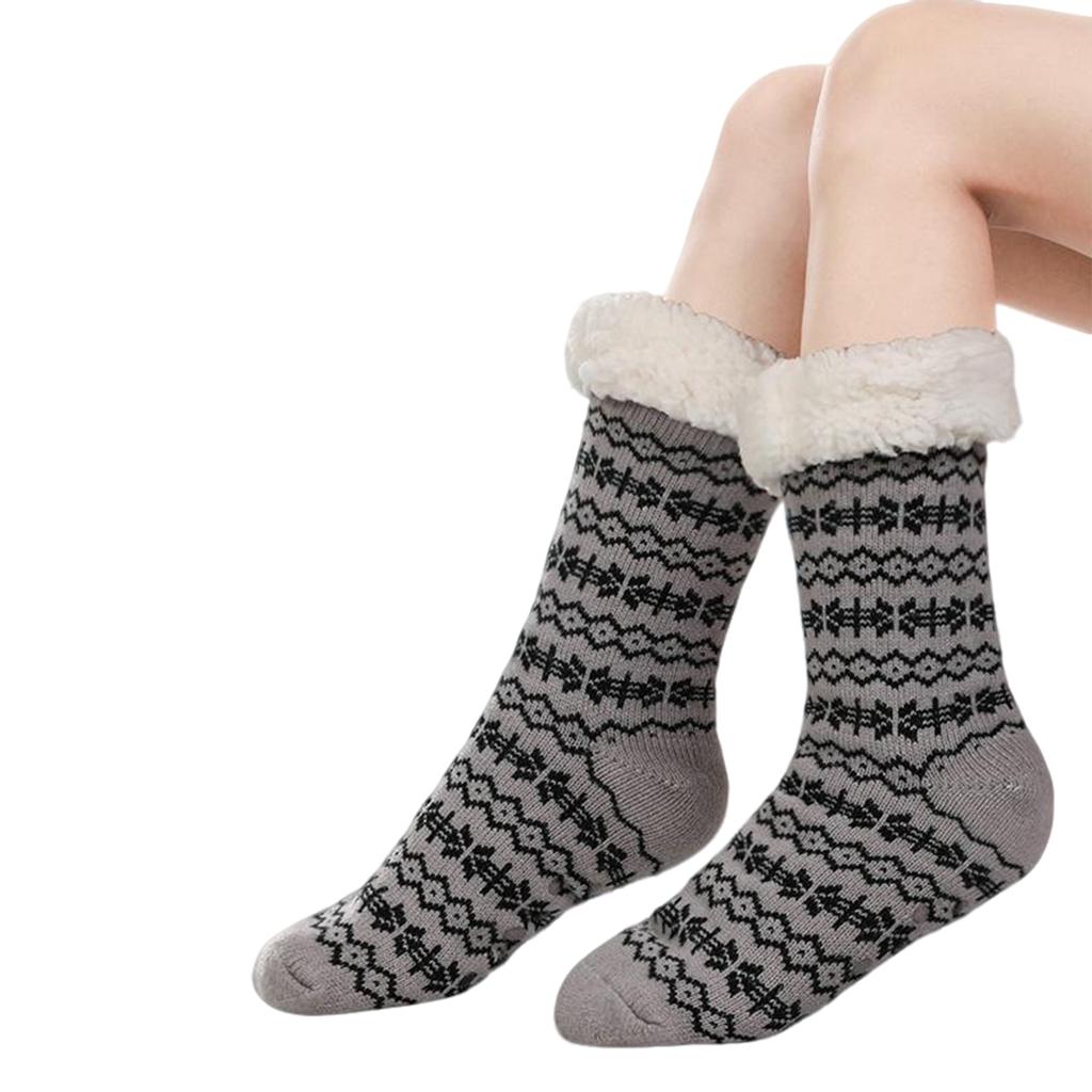 Flauschige Socken für Frauen Mädchen - Winter Warme Schlaf Plüsch Bequeme Hausschuhe Socken