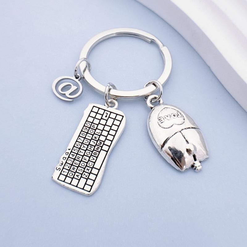 

Европейская и американская модная клавиатура, мышь @гарнитура DIY брелок креативный компьютерный инженер игровой эксперт ключ