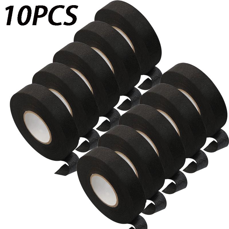 1-10PC Electrical Insulating Tape Heat Resistant Harness Tape 9/15/50MM Car Cable Harness Wiring Loom Protection Waterproof Tape