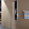 VidaXL Shower Panel Glass 18 x 42.1 x 120 cm Black