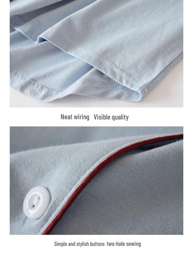 Japanese Style Women's Cotton Nightgown: Spring & Autumn Long Sleeve Cardigan Pajamas, Plus Size