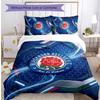 Blackburn Rovers Football Printed 3 Pieces Bedding Set, Comfortable Skin Friendly Bedroom Duvet Cover Set