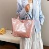 High End New Arrival Women Fashion Handbag Large Capacity Multifunctional Tote Bucket Bag Casual Commute Versatile Laser PVC Bag
