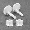 Toilet Replacement Screws Bolts Bolt Nuts Universal Hinge Plastic Screw White Screwdriver And For