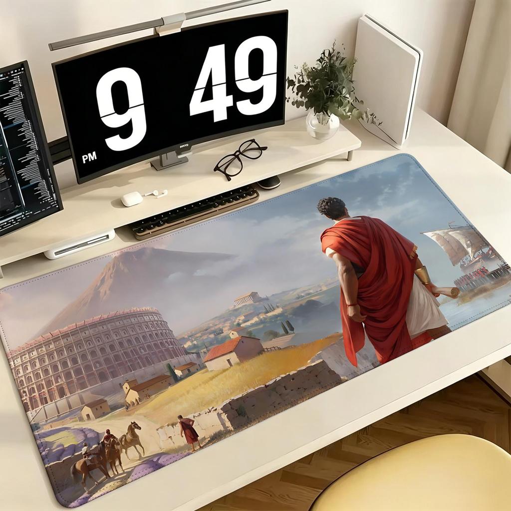 Pro ESports Xxl Gaming Mousepad Extra Large NonSlip Stitched Edge Keyboard Laptop Desk Mat For Pc Gamer Anno 117 Pax Romana