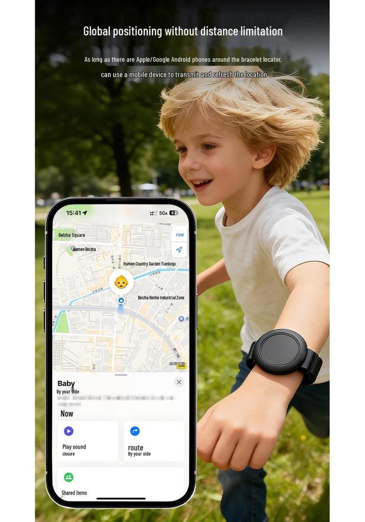 Cross-border GPS Tracker Watch for Kids and Seniors - Anti-Lost Monitoring Device