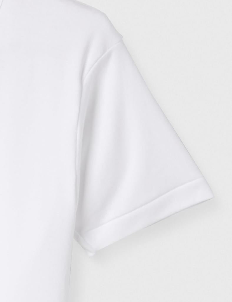 BVD Short Sleeve Warm Thick Smooth Size M Men's V-Neck T-Shirt, Innerwear, 100% Cotton, Fabric, White,