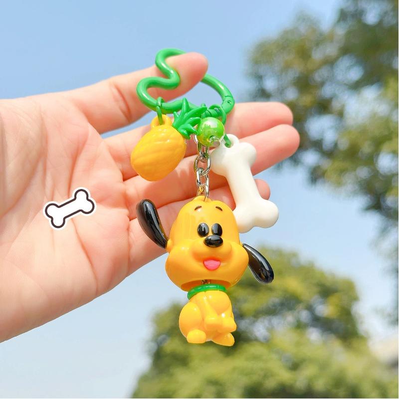Disney Animated Cartoon Mickey Minnie Swing Doll Keychain Animation Peripheral Collection Pendant Creative Backpack Pendant Gift