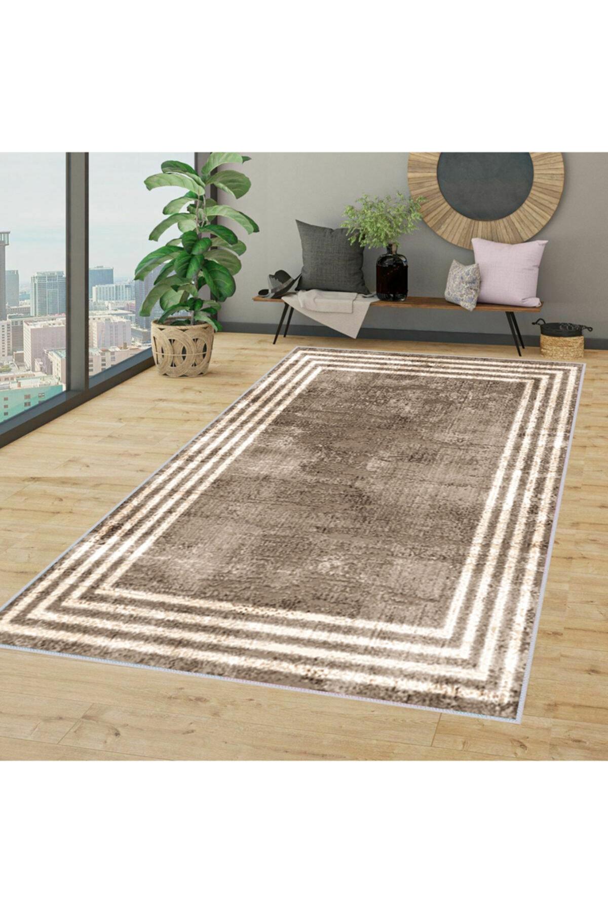 

Rovigo Home Washable Printed Carpet RVG1357-HT487 50x80 коричневый