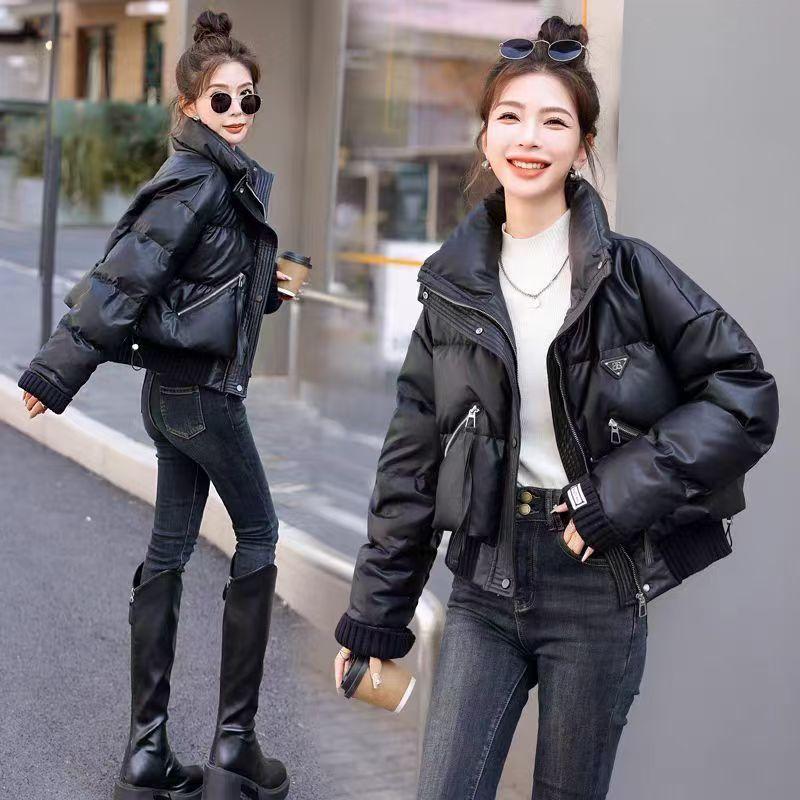 Short Down Cotton Jacket for Women's Fashion Winter Cotton Jacket New Standing Collar Cotton Jacket Women