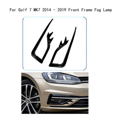 For Golf 7 MK7 2014 2015 2016 2017 2018 2019 Front Bumper Fog Lamp Grille Eyebrow Covering Decoration Accessories