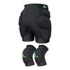 Snow Skiing Protective Gear Set: Inner Wear Hip Pad Knee Pads Adults High-Elastic Lycra SBR Padding Lightweight Crash