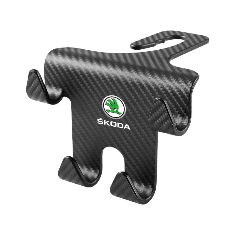 Car Seat Headrest Hook Universal Phone Holder Backseat Organizer For Skoda Octavia MK2 MK3 2 3 A7 Fabia Karoq Kodiaq Superb Rapid Kamiq