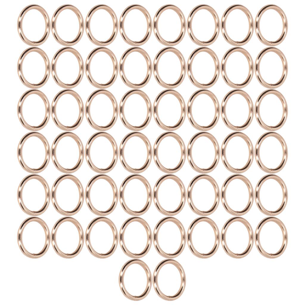 50Pcs Metal Rings 15x3mm Iron Material Sturdy Durable Multifunctional Exquisite O Rings MetalGold