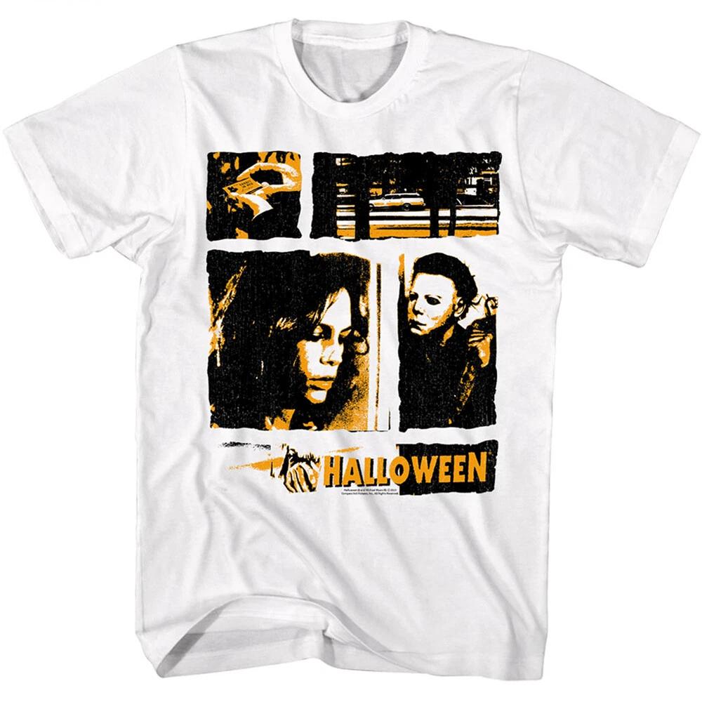 Halloween Horror Movie Scene Collage Michael Myers Men s T Shirt L