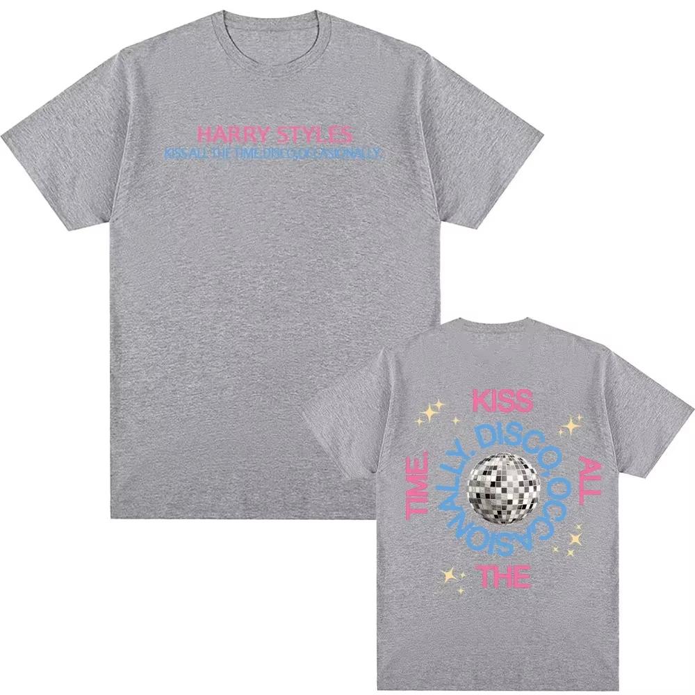 Harry Styles New Album Kiss All The Time Disco Occasionally 100cotton Unisex Shirt Summer ONeck Short Sleeve Tshirt Fan Gift