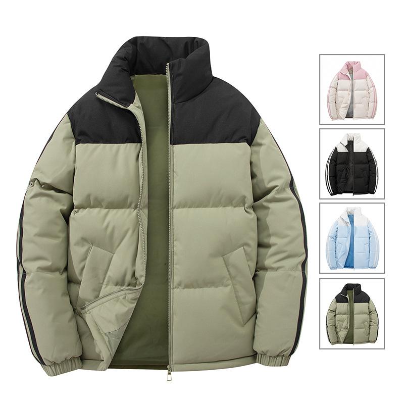 Winter Couple Cotton-padded Men's Jacket Korean Version Loose Stand-up Collar Thickened Bread Clothes Trendy Youth Casual Cotton-padded Jacket