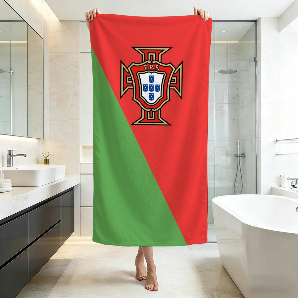 Flaga P-Portugalia Ręcznik Jakość Hotelu Pięciogwiazdkowego Ekologiczne Ultra Miękkie Grube Ręczniki & Ręczniki Plażowe