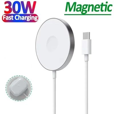 Fast Charger  Magnetic Wireless Charging Device For iPhone 16 15 14 13 12 Pro Max Mini USB C 8 Plus XR X XS MAX Airpods