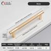 Oukali Aluminum Pull Handle for Home Kitchen Door Drawer Cabinet Gold T Bar 128mm Pull Black Cabinet Knurling Pulls Customizable