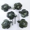 Ornement Sculpté Tortue en Jade Xiuyan Cristal Naturel