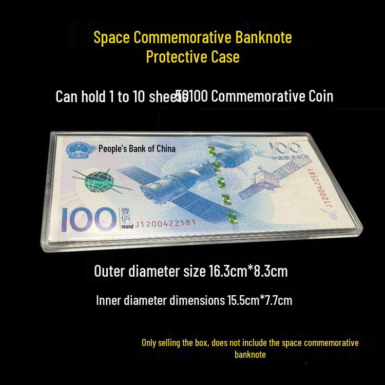 Aviation & Space Commemorative Banknote Protective Case - Holds 10 Sheets GPPS