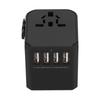 Mezinárodní cestovní adaptér s 4 USB porty a portem TypeC pro CN (Růžový )