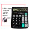 Solar-Powered 12-Digit Desktop Calculator with Large Display for Office Use