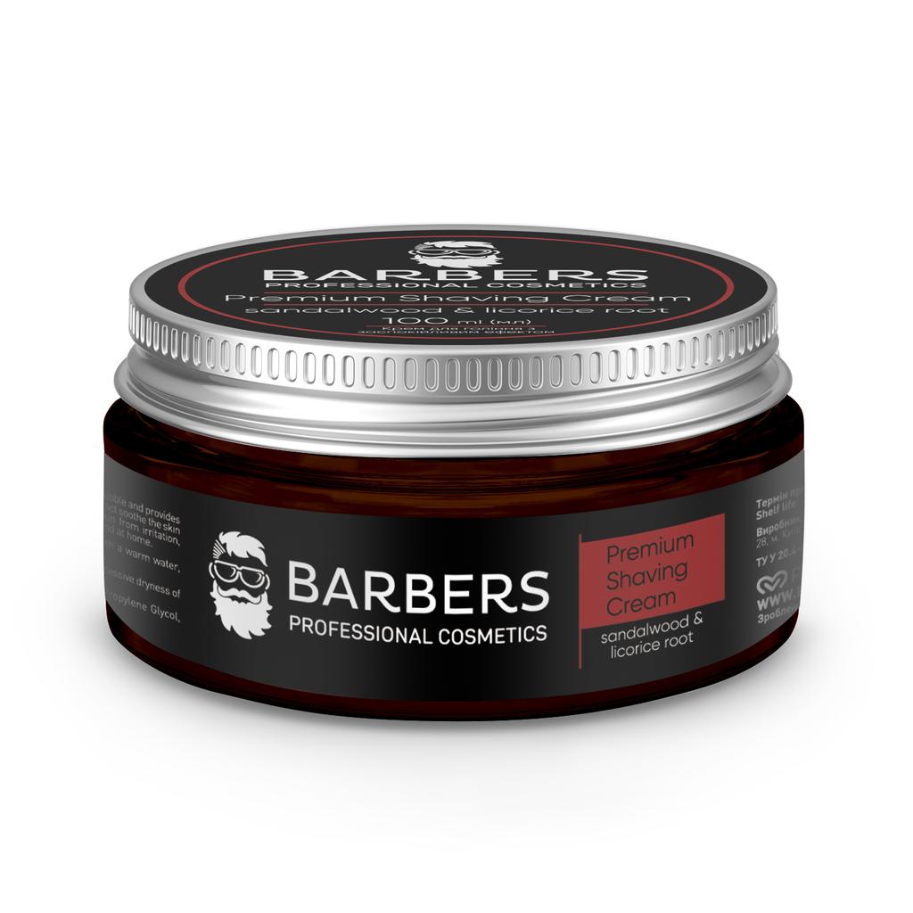 Krém na holení se zklidňujícím účinkem Sandalwood-Licorice Root Barbers 100 ml