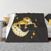 Leopardgecko Niedriger Preis Neuer Druck Neuheit Mode Weiche Warme Decke Leopardgecko Reptil Eidechse Grau Braun Funkelt Bemalt