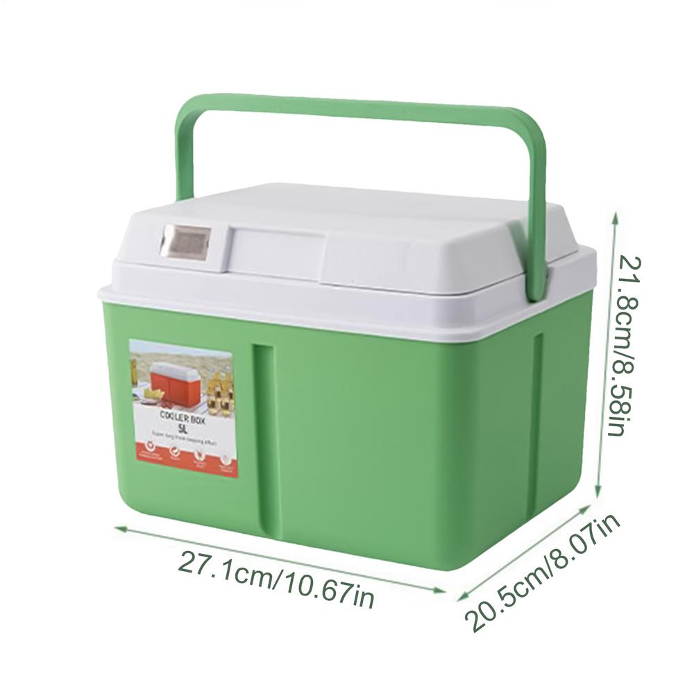 Small Cooler Large Capacity Portable Camping Cooler With Temperature Display Multifunctional Insulated Leakproof Camp Kitchen