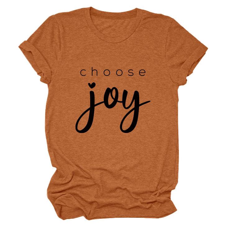 Simple casual temperament versatile women's round neck short-sleeved T-shirt base