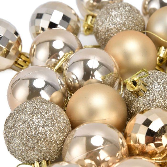 Ornement de Noël - AIMOONSA - 36 pièces - Incassable en PVC - Ø4 cm - 6 styles